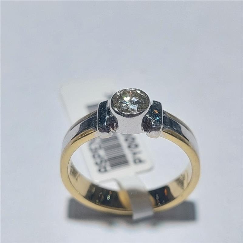 0,36 Карат Бриллиант 18 K Белое Золото Кольцо 4,70 гр