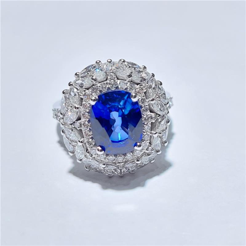 1,28 Карат Бриллиант 14 K Белое Золото Кольцо 6,06 гр