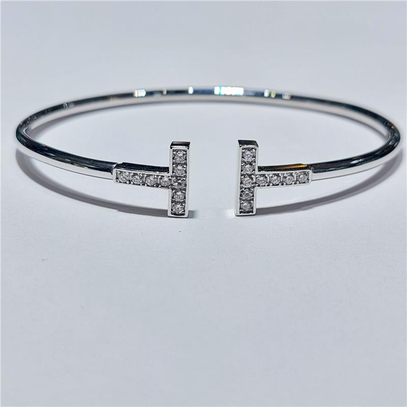 0.41 ct Diamond 18 K White Gold Bracelet 10 gr