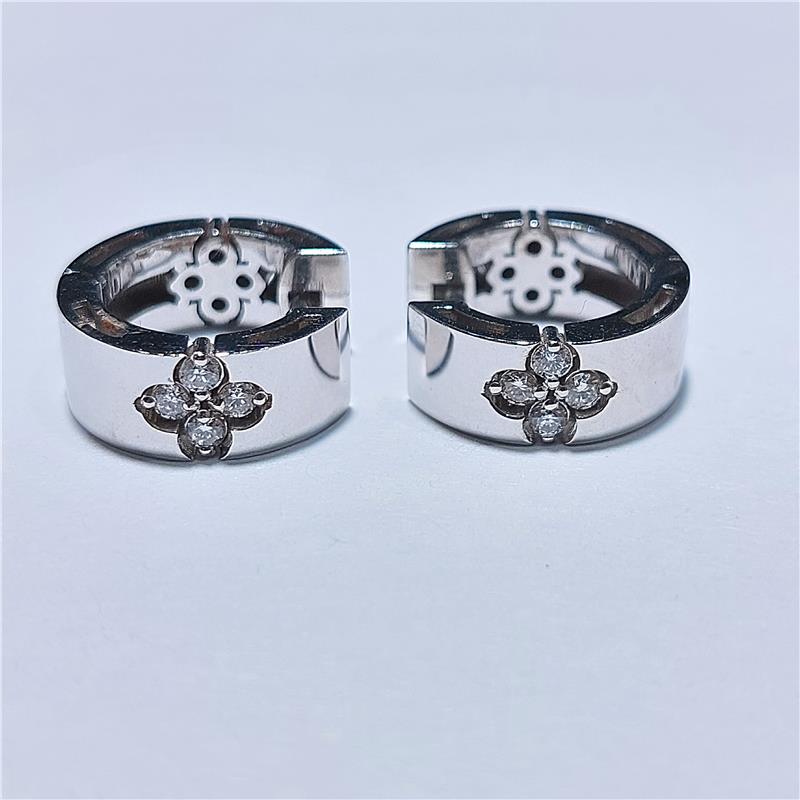 0,37 Карат Бриллиант 18 K Белое Золото Кольцо 6,04 гр