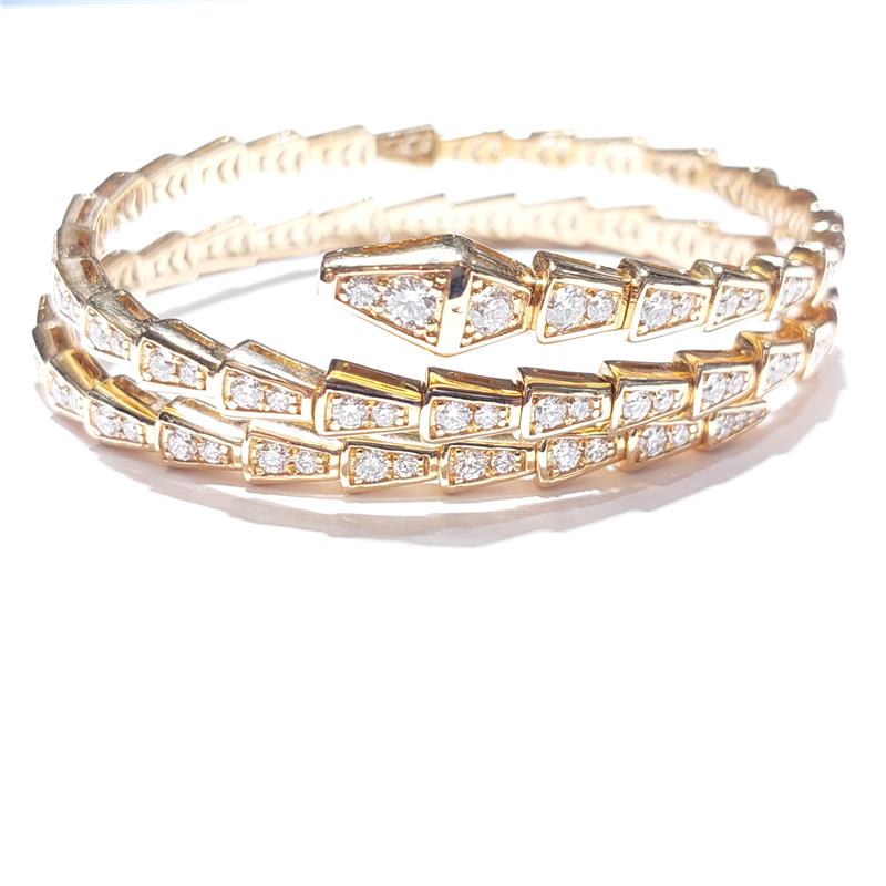 3.69 ct Diamond 18 K Rose Gold Bracelet 33.99 gr