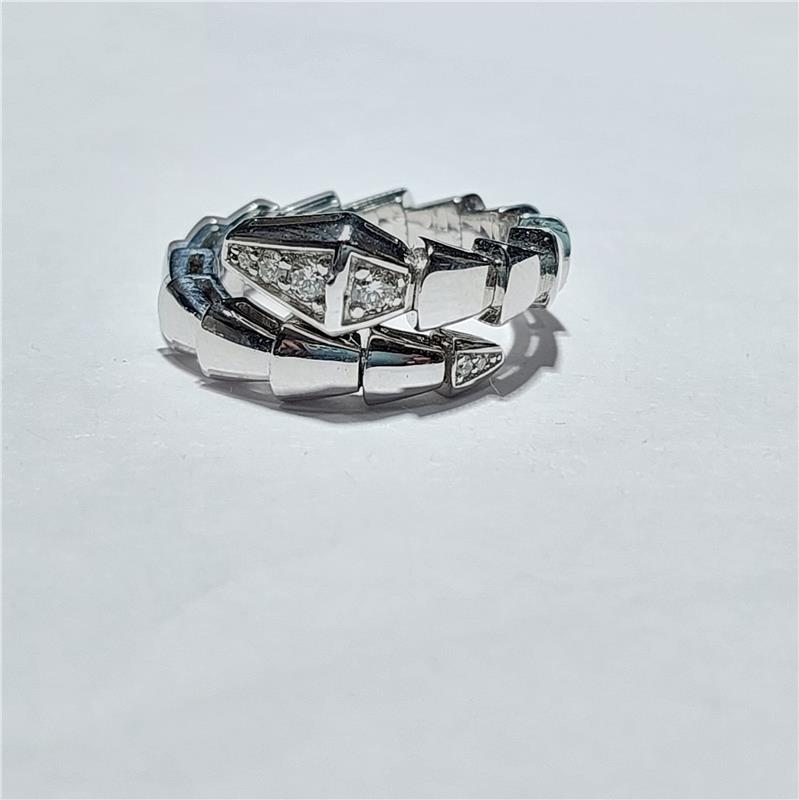 0.23 Карат Бриллиант 18 K Белое Золото Кольцо 10.65 гр