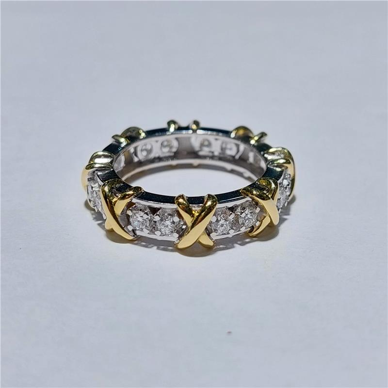 0,80 Карат Бриллиант 18 K Gold Кольцо 8,43 гр