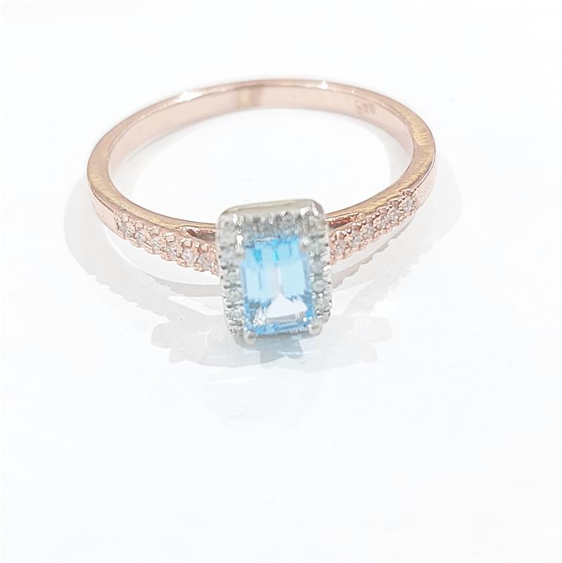 0.19 Карат Бриллиант 14 K Gold Кольцо 3.93 гр