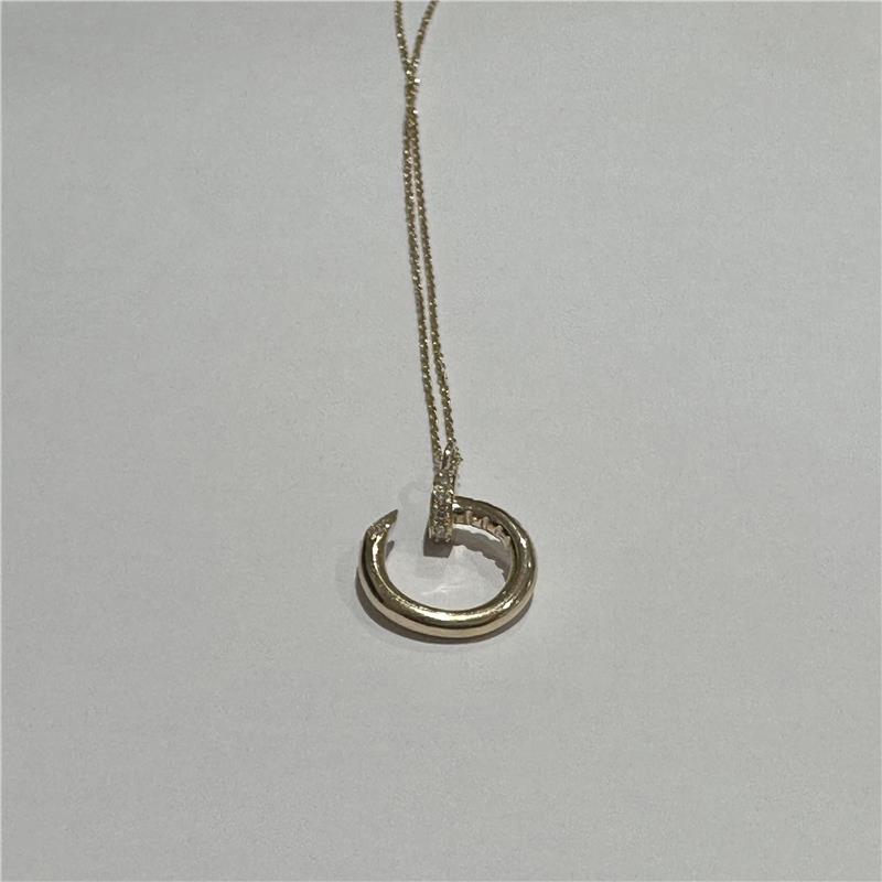 0.12 Карат Бриллиант 14 K Желтое Золото Ожерелье 3.28 гр