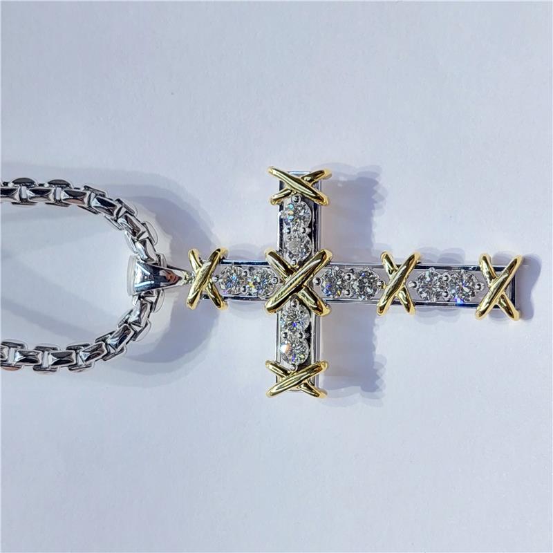 1.86 Карат Бриллиант 18 K Gold Ожерелье 10.81 гр