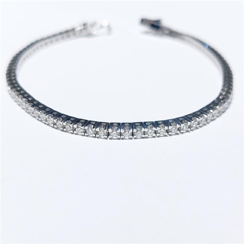 1.88 ct Diamond 18 K White Gold Bracelet 11.25 gr