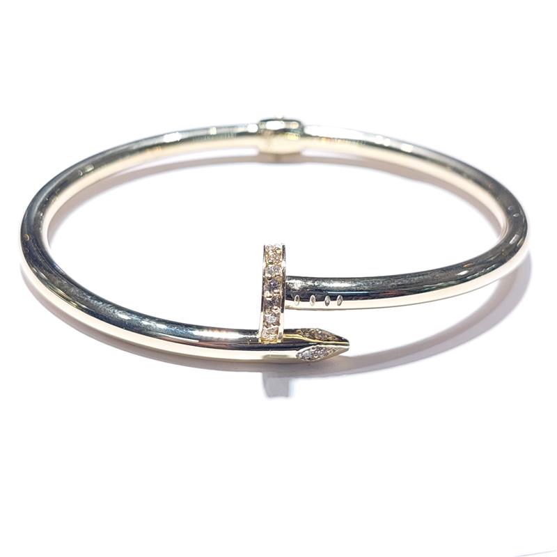 0.24 Карат Бриллиант 14 K Желтое Золото Кольцо 8.90 гр