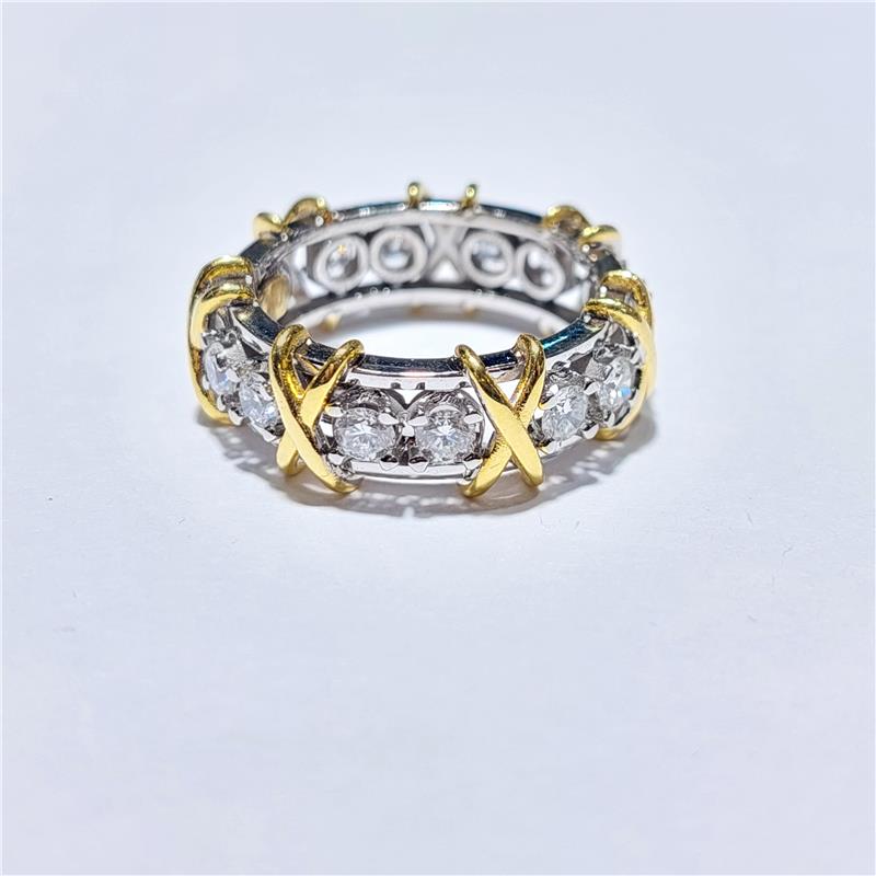 14 Карат Бриллиант 18 K Gold Кольцо 8.30 гр