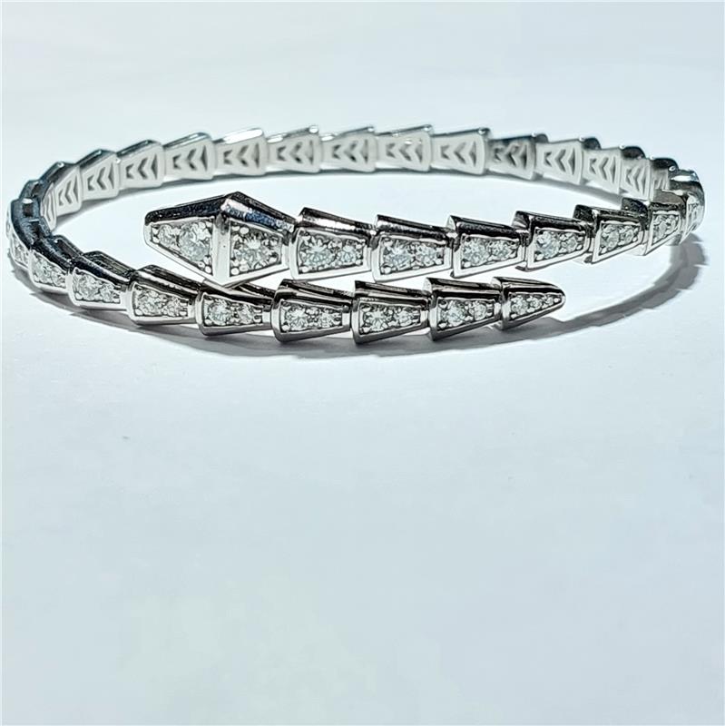2.59 ct Diamond 18 K White Gold Bracelet 25.87 gr