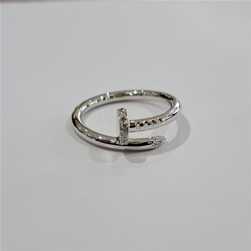 0.12 Карат Бриллиант 18 K Белое Золото Кольцо 5.39 гр