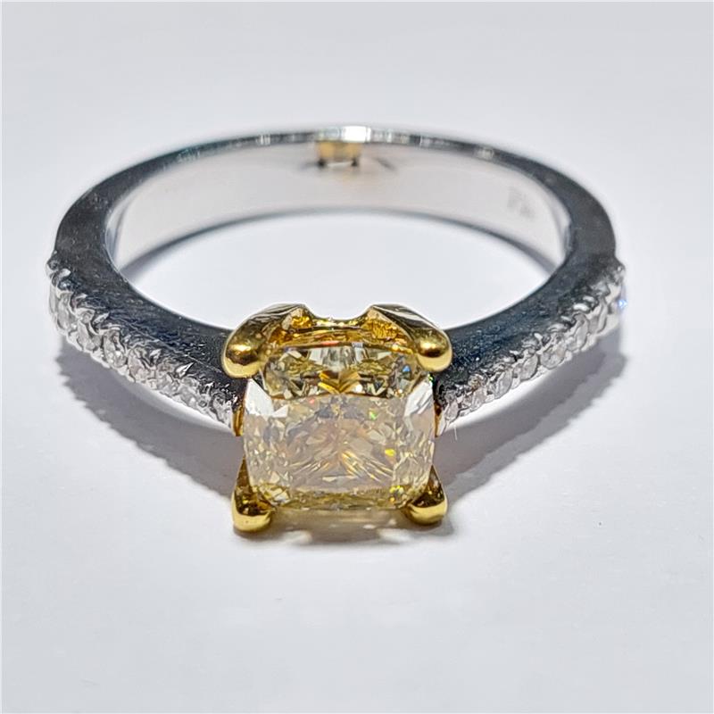 1.51 Карат Бриллиант 18 K Gold Кольцо 4.36 гр
