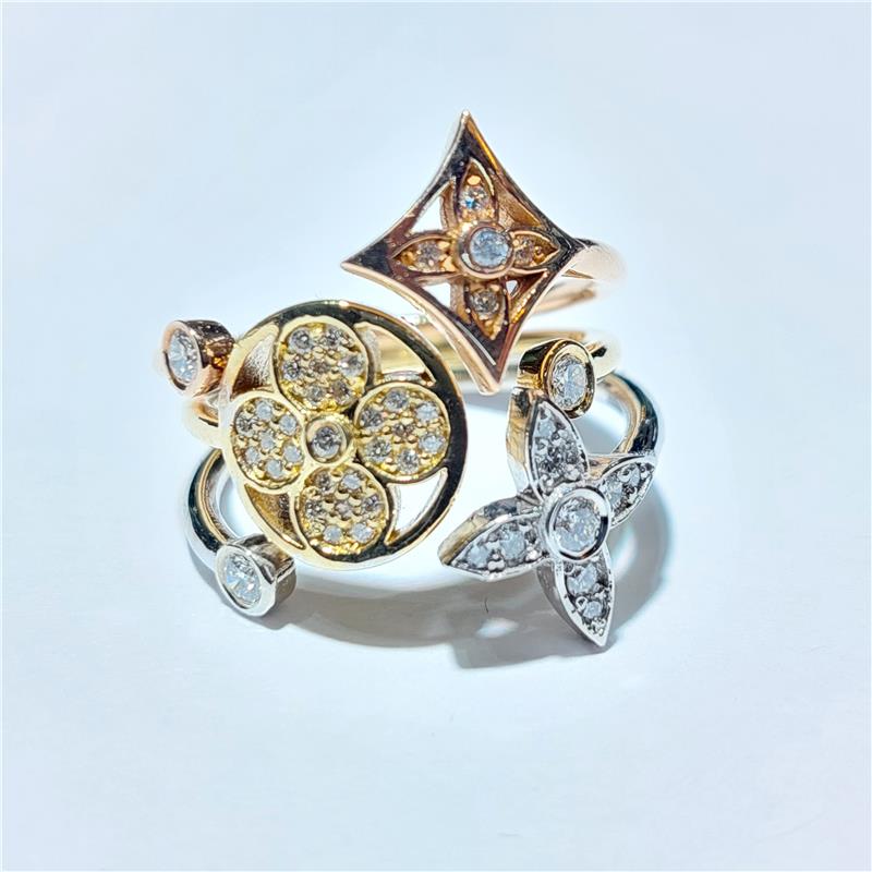 0,51 Карат Бриллиант 18 K Gold Кольцо 7,60 гр