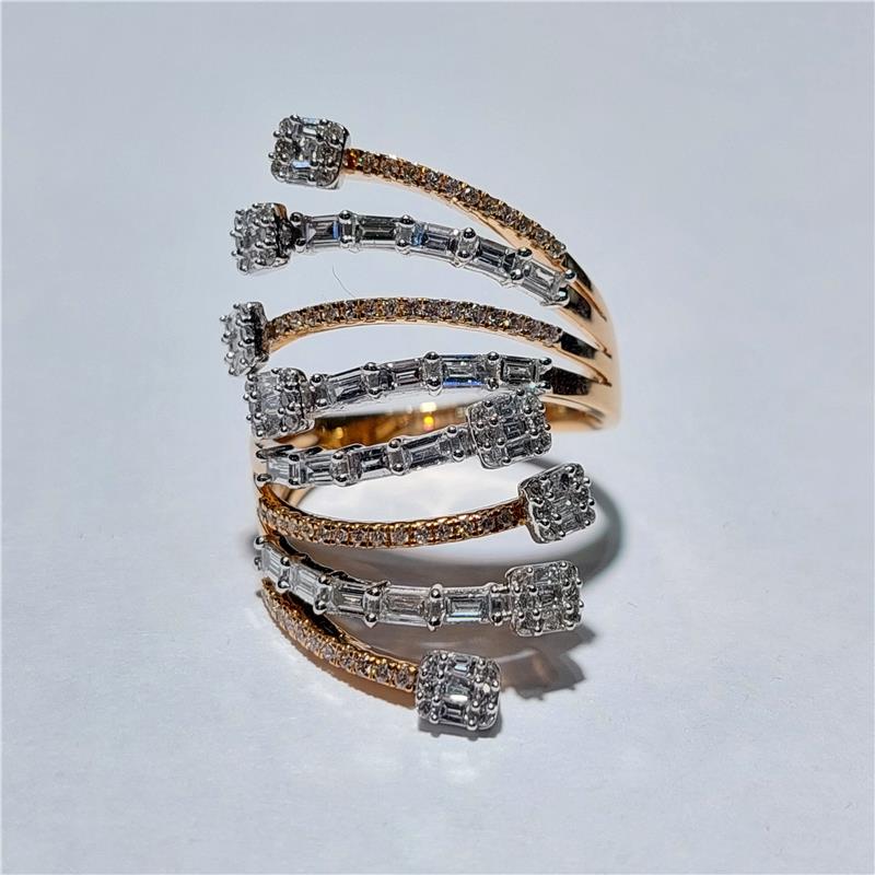 1,21 Карат Бриллиант 18 K Gold Кольцо 7,75 гр