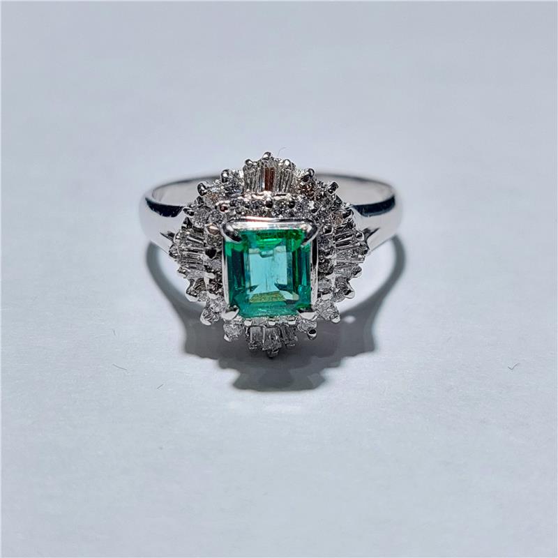 0,59 Карат Бриллиант Platinum Кольцо 6,04 гр