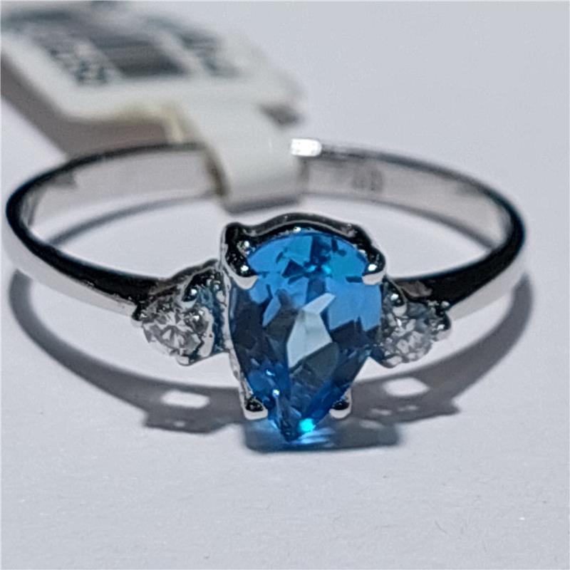 0,08 Карат Бриллиант 18 K Белое Золото Кольцо 2,13 гр