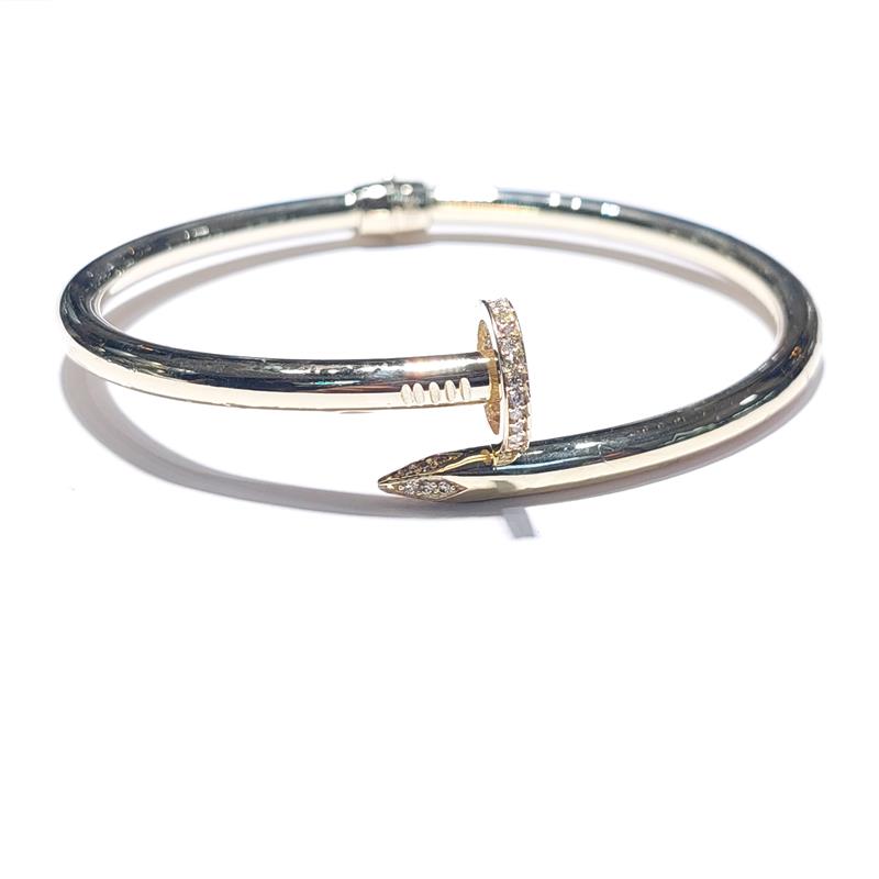 0.43 ct Diamond 14 K Yellow Gold Bracelet 8.68 gr