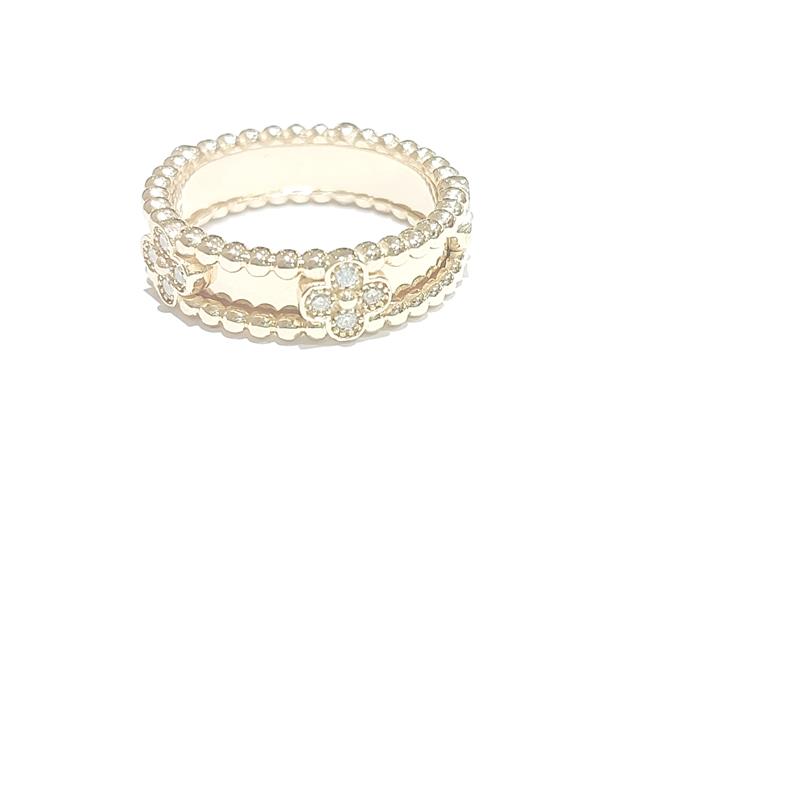 0.31 Карат Бриллиант 18 K Желтое Золото Кольцо 7.35 гр