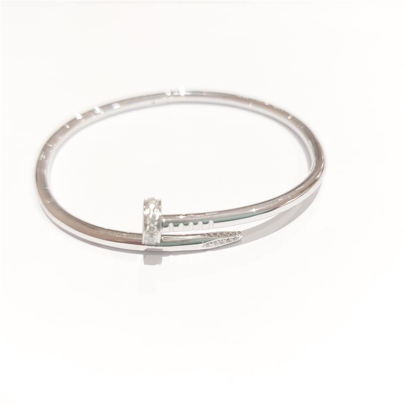 0.25 ct Diamond 18 K White Gold Bracelet 26.36 gr