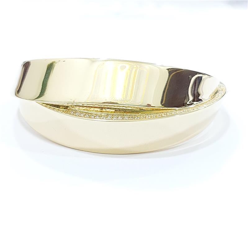 0.77 ct Diamond 14 K Yellow Gold Bracelet 33.20 gr